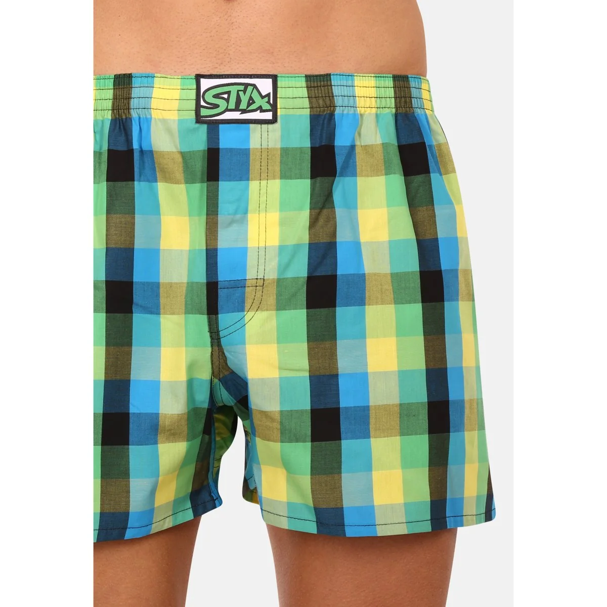 Styx Pánské trenky klasická guma vícebarevné (A936) XL