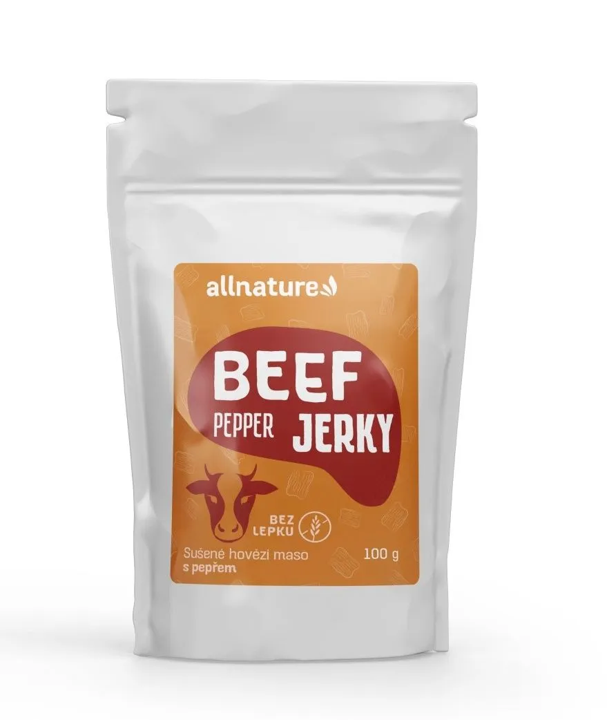 Allnature BEEF Pepper Jerky sušené hovězí maso 100 g
