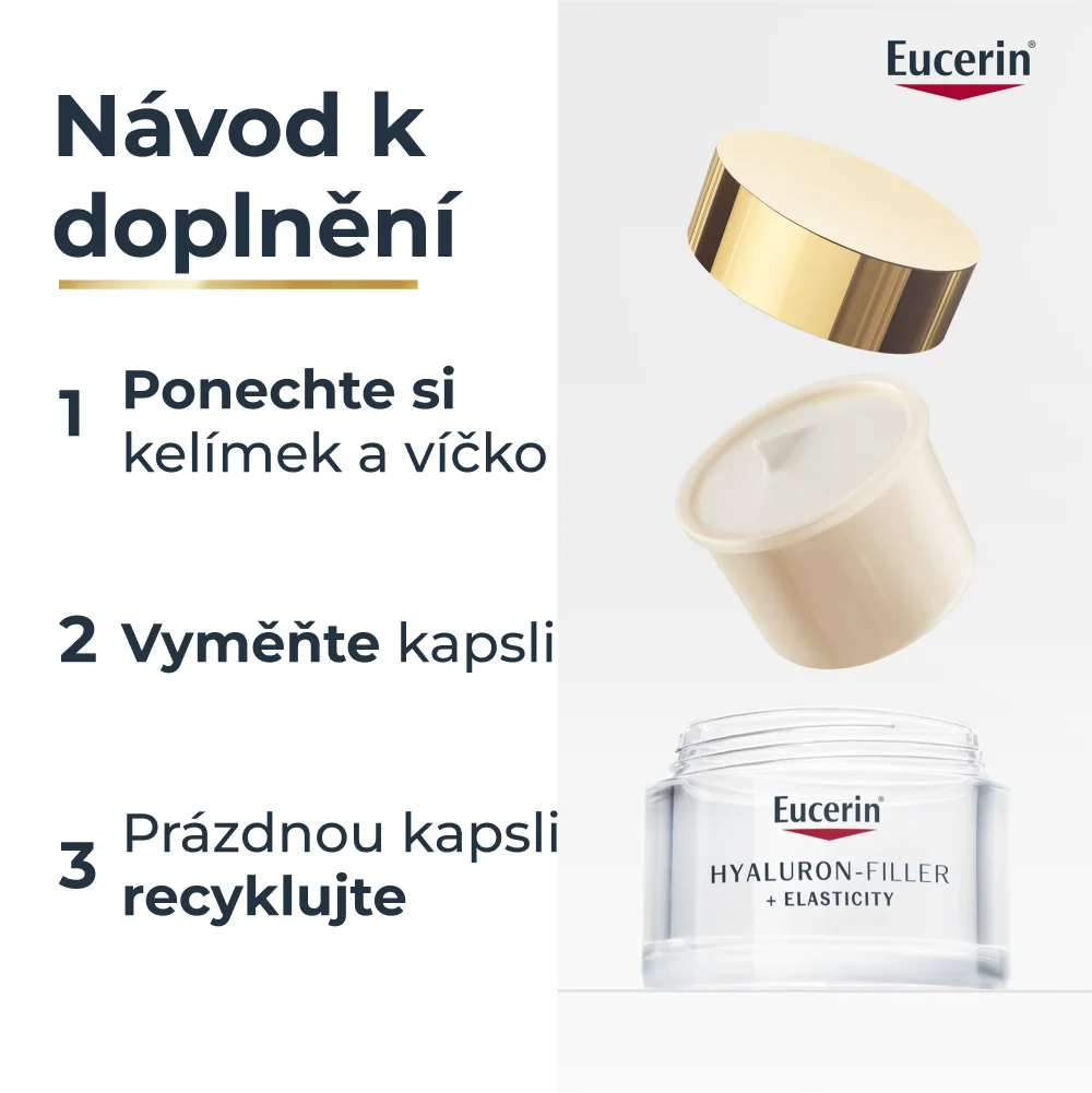 Eucerin Hyaluron-Filler + Elasticity noční krém proti vráskám 50 ml náhradní náplň