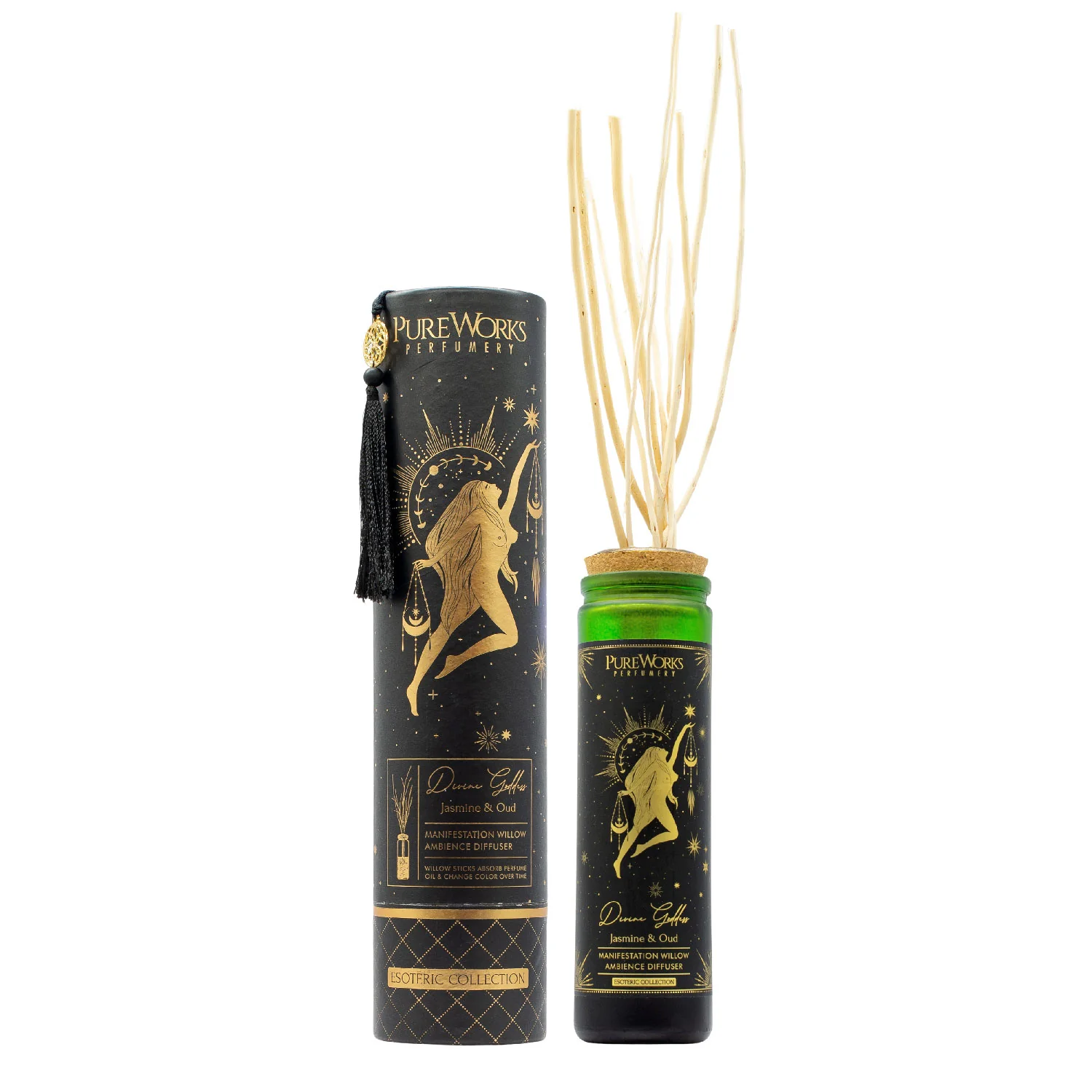 Song of India Organický vonný difuzér Pure Works - Jasmine & Oud 100 ml