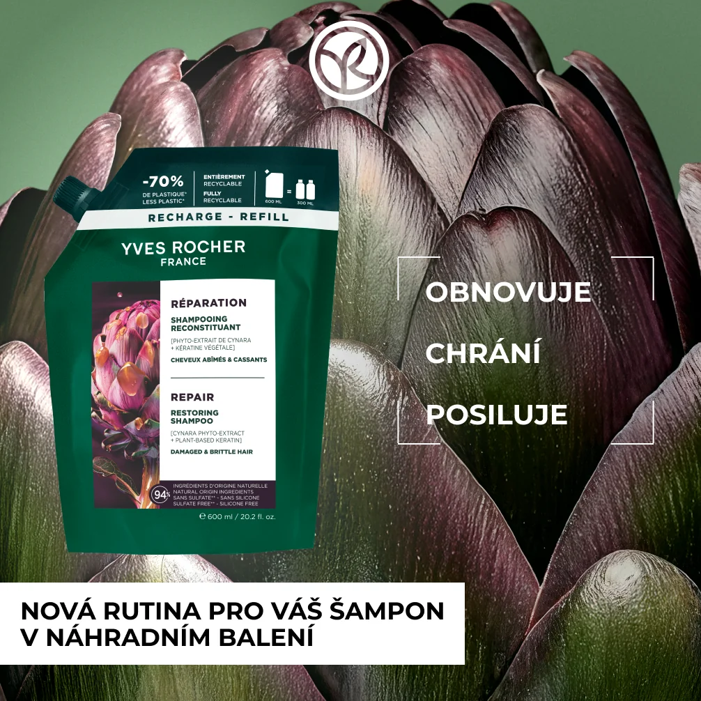 Yves Rocher Haircare Botanical Solutions Regenerační šampon 600 ml