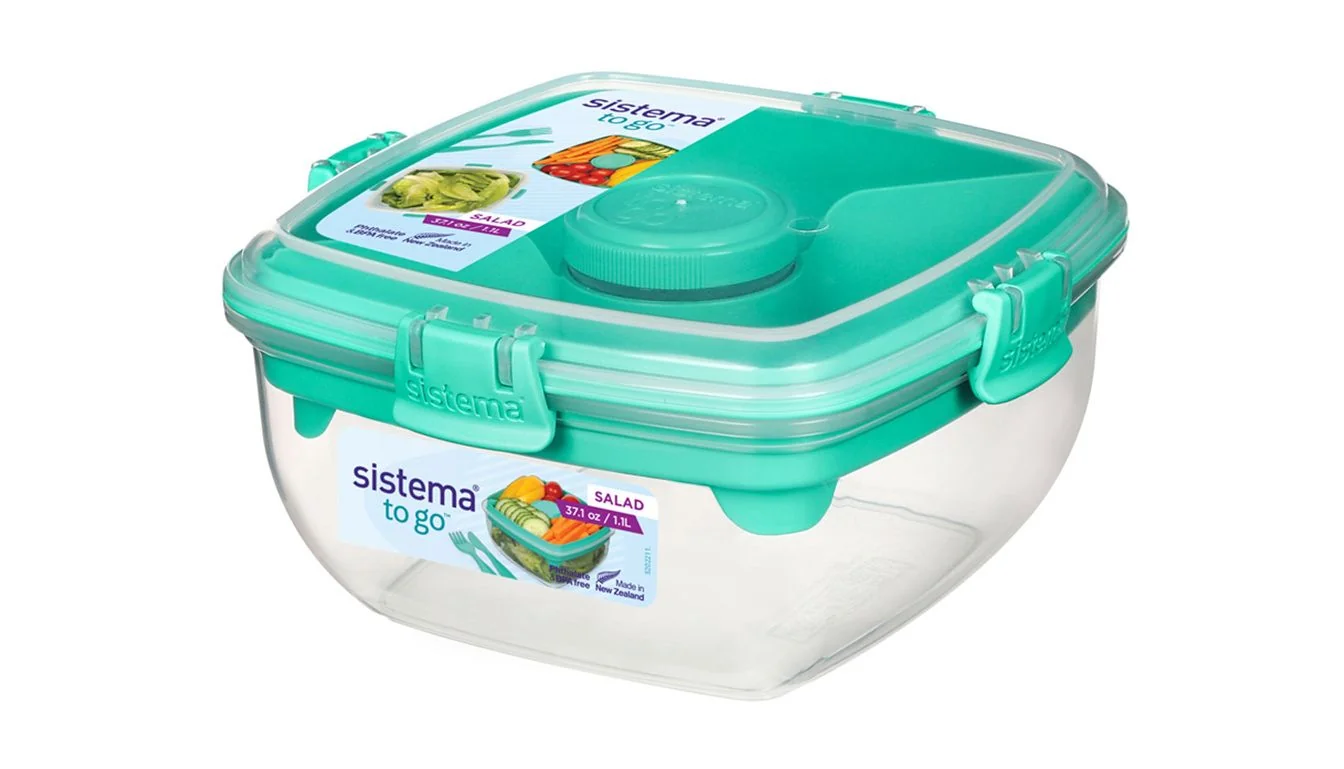 Sistema To Go krabička s miskou a příborem 1,1 l mátová