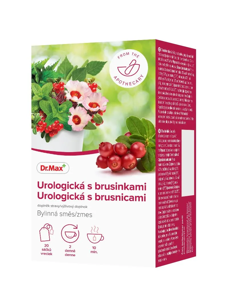 Dr. Max Urologická s brusinkami bylinná směs 20x1,5 g