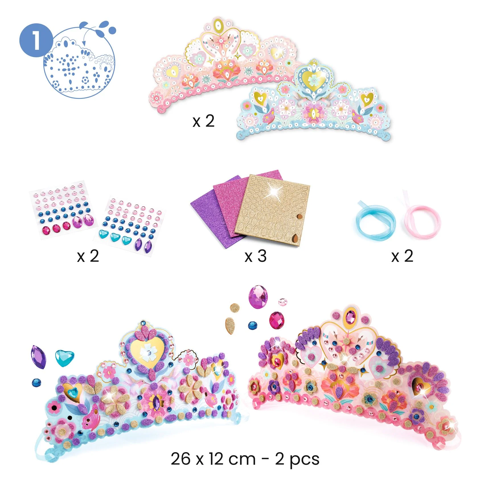 Djeco DIY Velká kreativní sada - Pro princezny