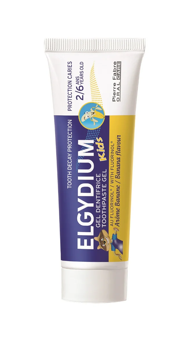 ELGYDIUM Kids Zubní pasta s banánovou příchutí 50 ml