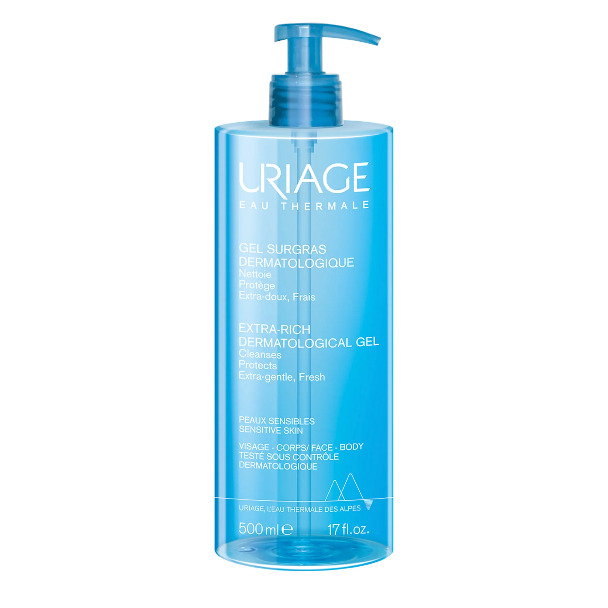 Uriage Extra bohatý dermatologický čisticí gel 500 ml