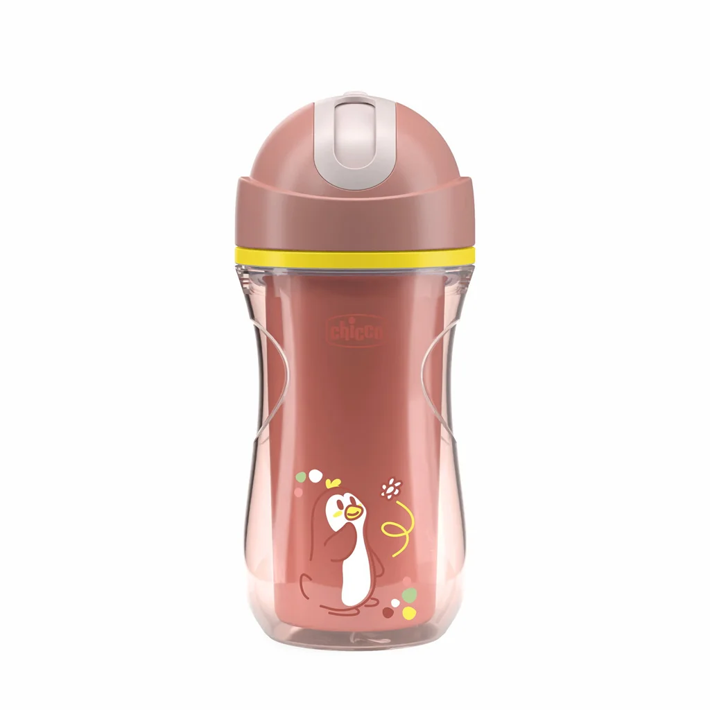 Chicco Hrneček Sport termo se slámkou 14m+ 266 ml pink