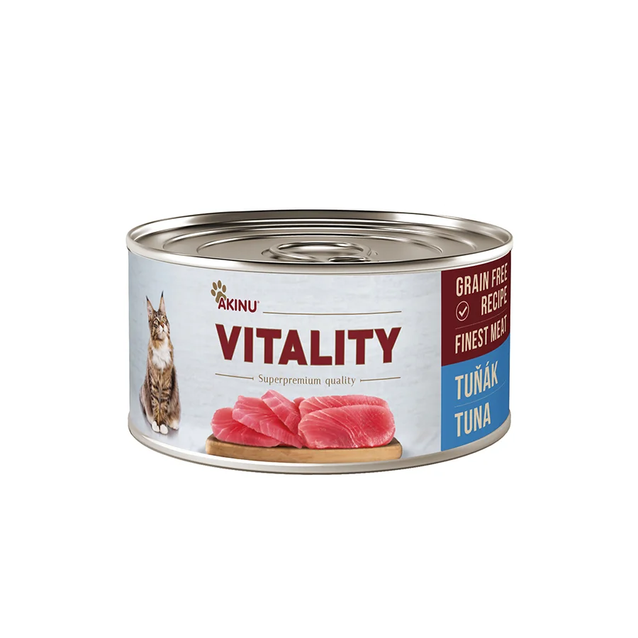 Akinu VITALITY Tuňák konzerva pro kočky 18 x 70 g