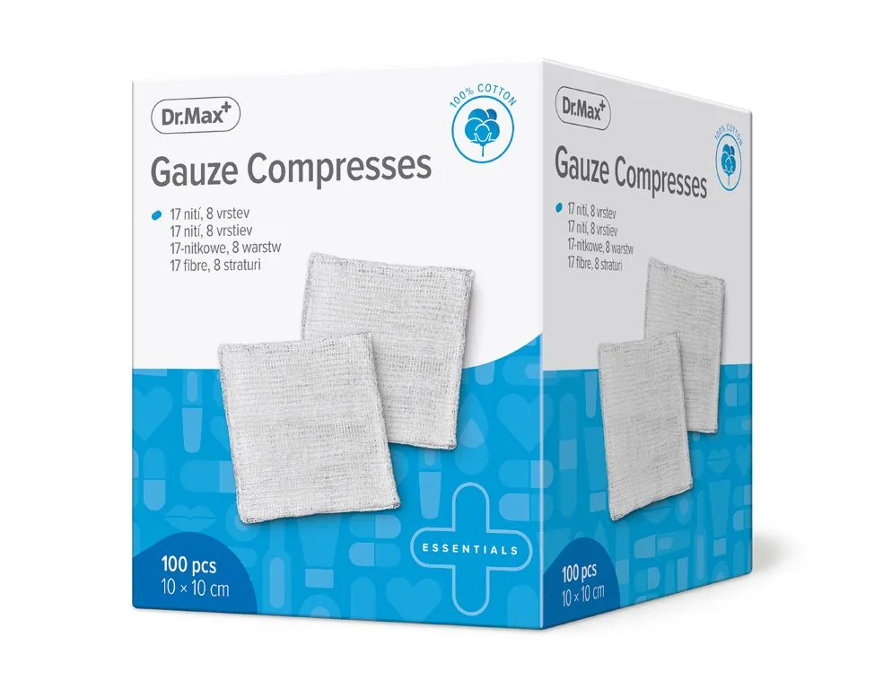 Dr. Max Gauze Compresses 10x10 cm 100 ks