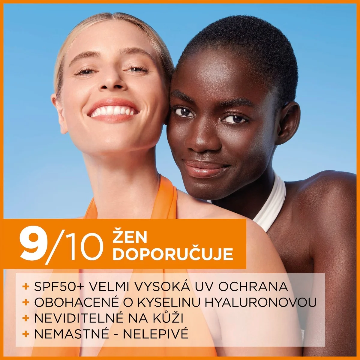 Garnier Ambre Solaire Super UV SPF50+ krém s HA v lehké textuře 40 ml