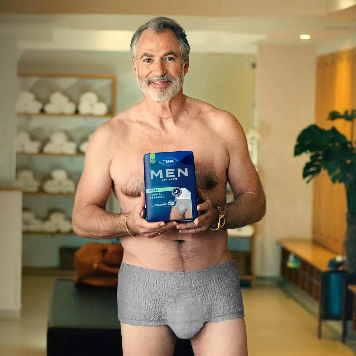 Tena Men Pants Normal S/M inkontinenční kalhotky šedé 9 ks