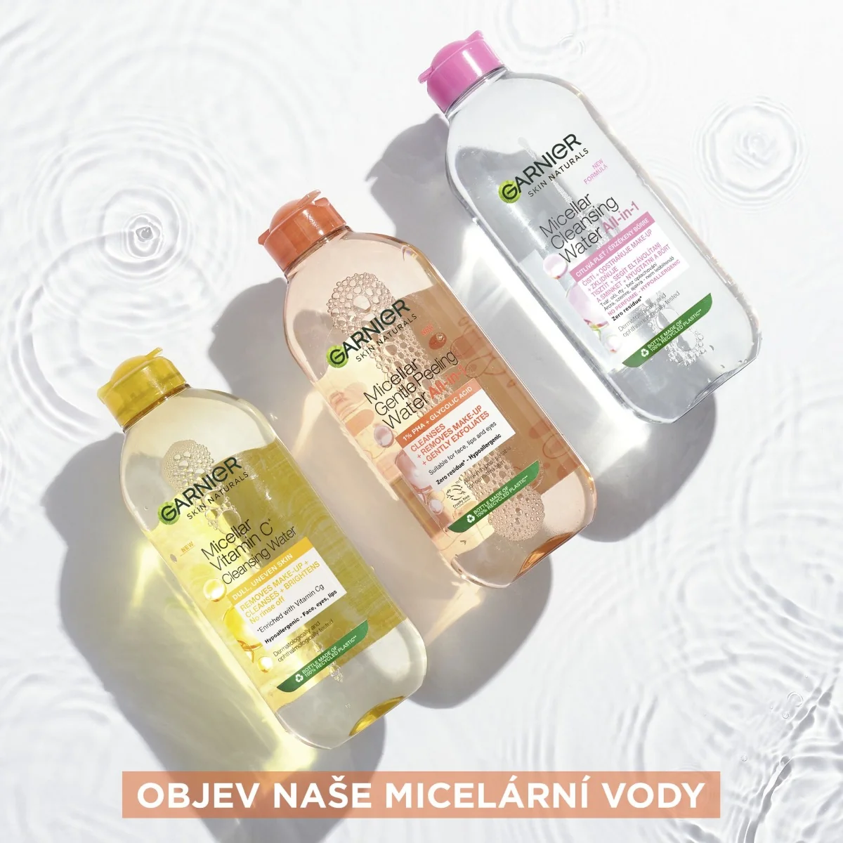 Garnier Skin Naturals Micelární voda s peelingovým efektem 400 ml