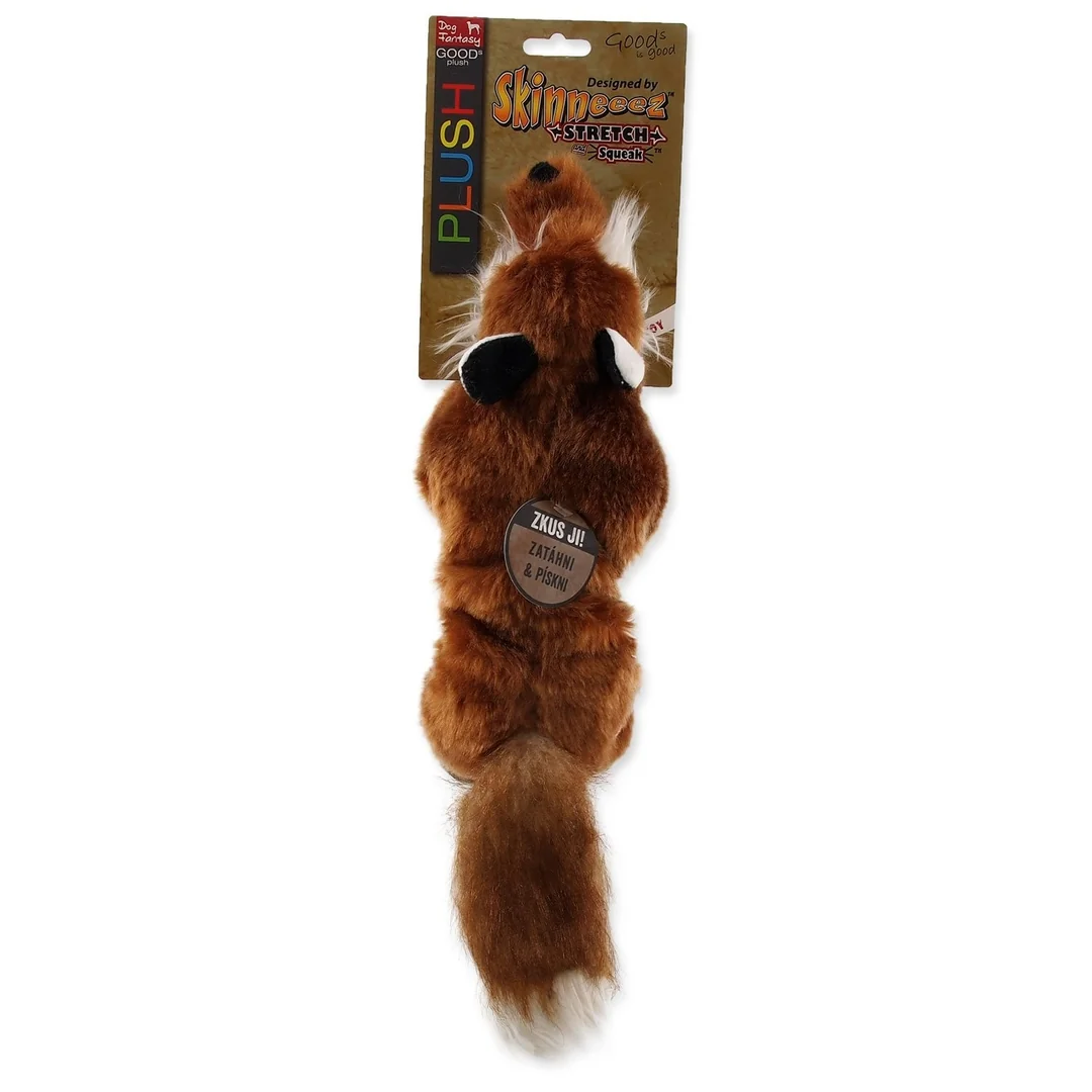 Dog Fantasy Hračka Plush liška pískací černé tlapky 45cm