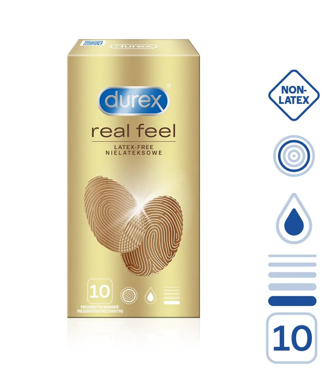 Durex Real Feel kondomy 10 ks
