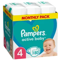 Pampers Active Baby vel. 4 Monthly Pack 9-14 kg
