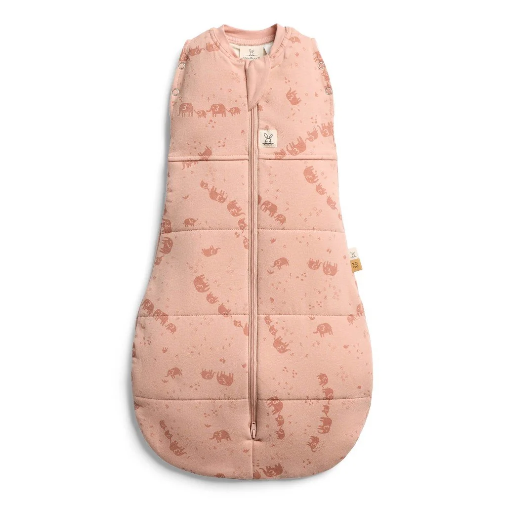 ergoPouch Zavinovačka a vak na spaní 2v1 Cocoon Elephant Parade 6-12 m, 8-10 kg, 2,5 tog