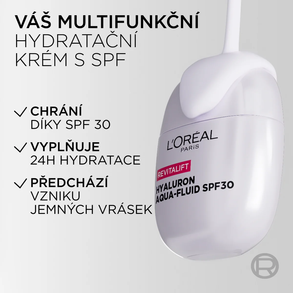 Loréal Paris Revitalift Filler SunPod Aqua Fluid s kyselinou hyaluronovou & SPF30 40 ml