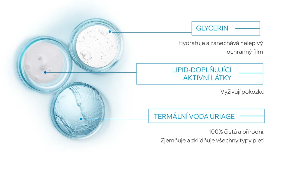 Uriage Extra bohatý dermatologický čisticí gel 500 ml