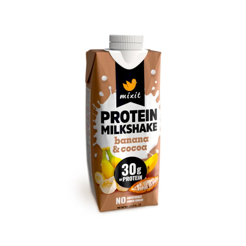 Mixit Proteinový milkshake banán & kakao 330 ml