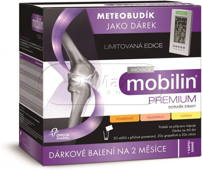 Mobilin PREMIUM 3x20sáčkůx5g pomeranč citrón grep + meteobudík expirace 06/2016