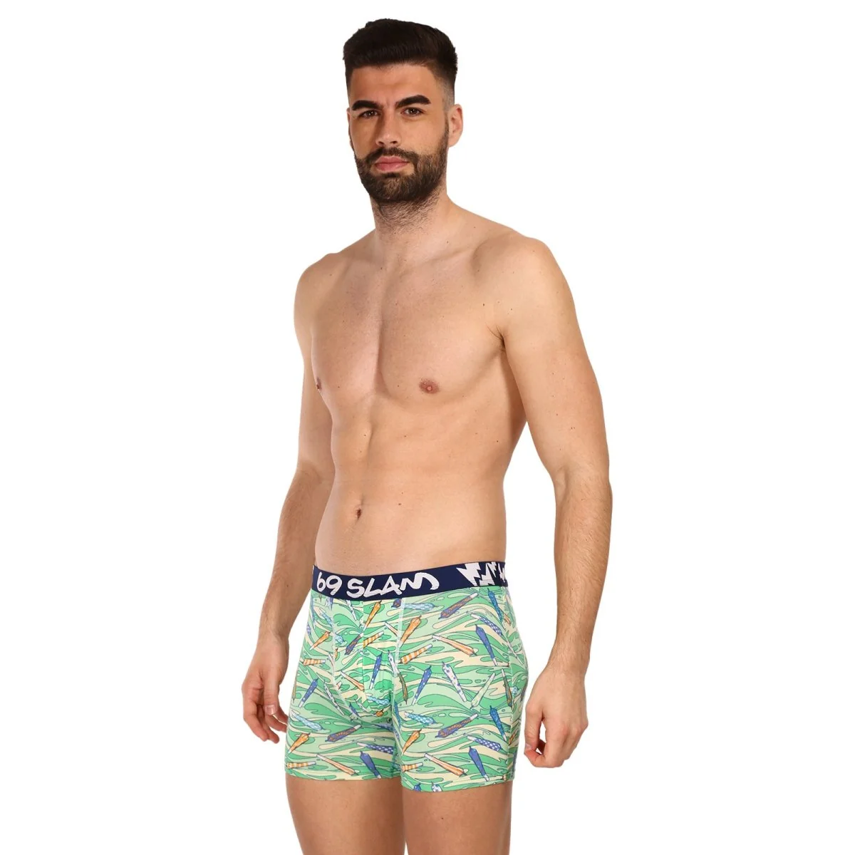 69SLAM Pánské boxerky fit bamboo vegan 420 colton (MPBVGN-BB) M