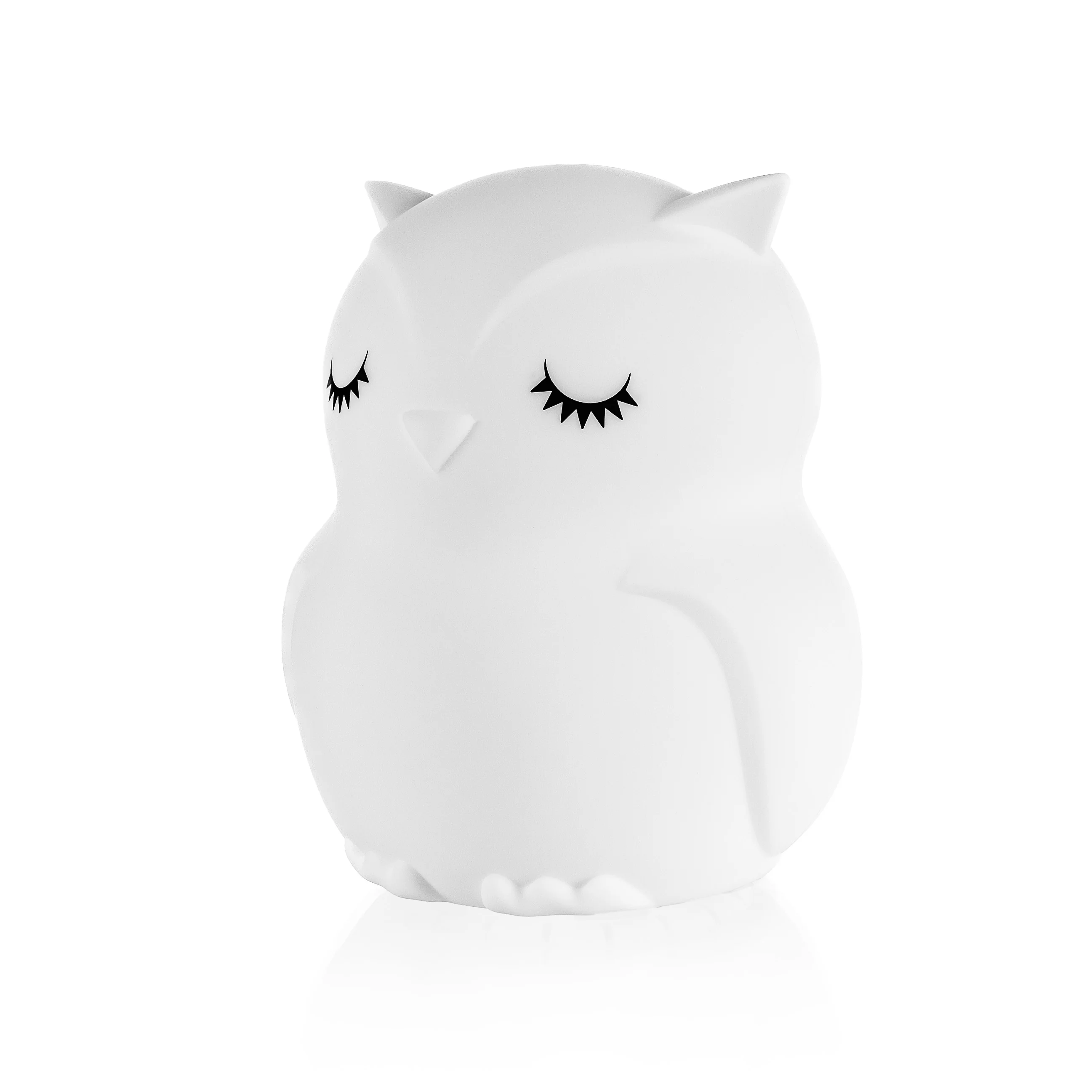 Zopa Silikonová LED noční lampička s hudbou vel. L, Owl 2
