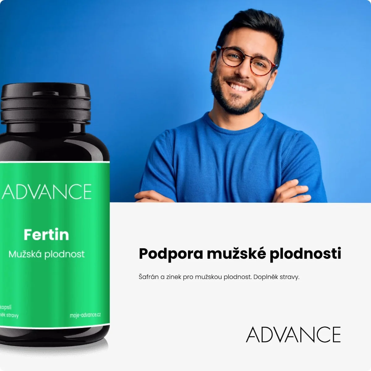 ADVANCE Fertin mužská plodnost 60 kapslí