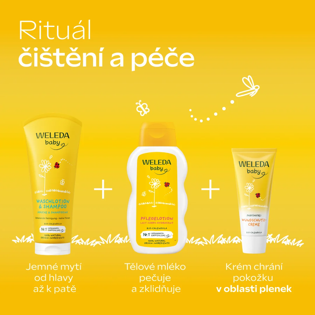 Weleda Měsíčkový mycí krém a šampon 400 ml
