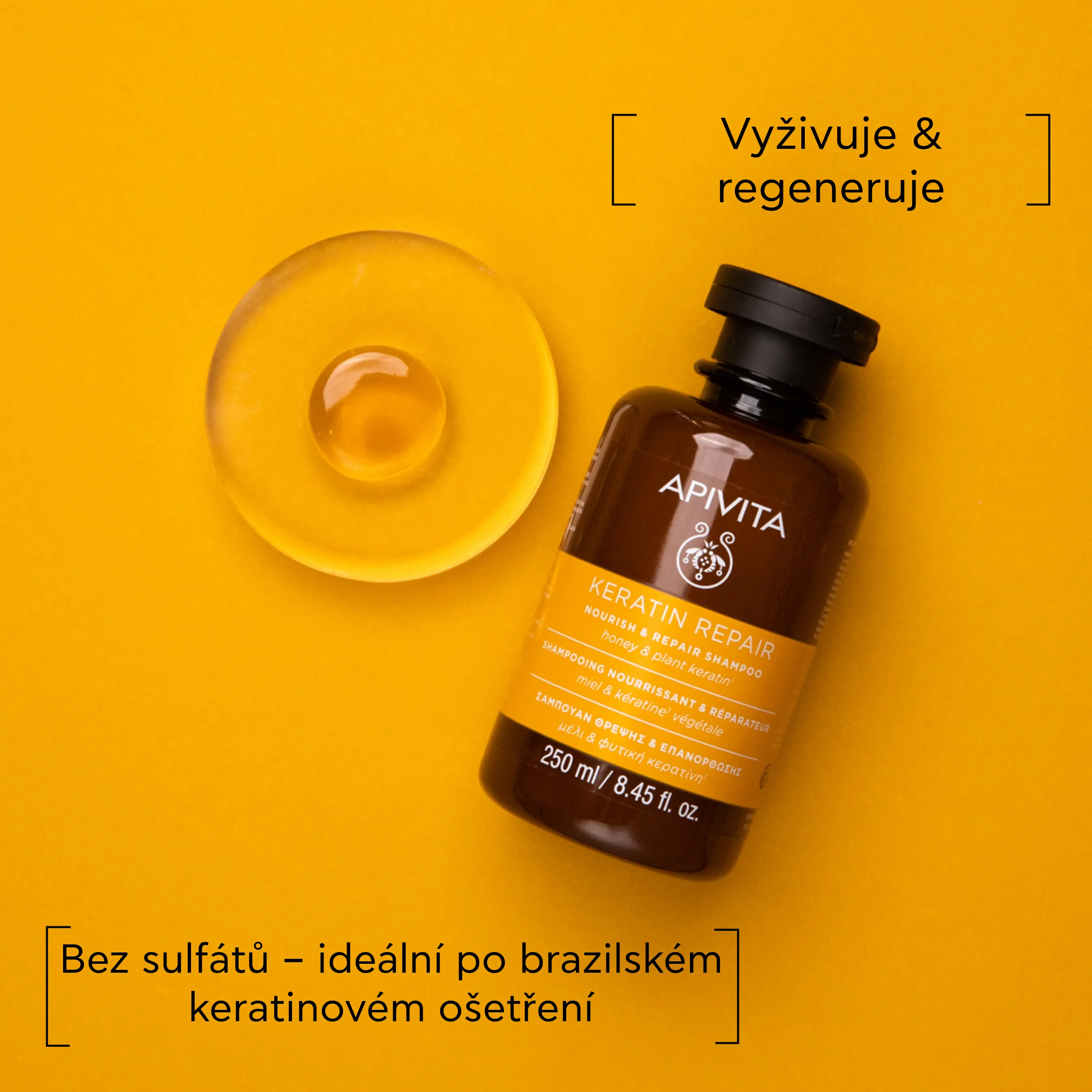 APIVITA Keratin Repair regenerační šampon 250 ml