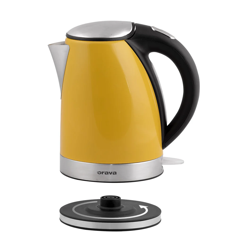Orava Nerezová varná konvice 1,7 l, žlutá