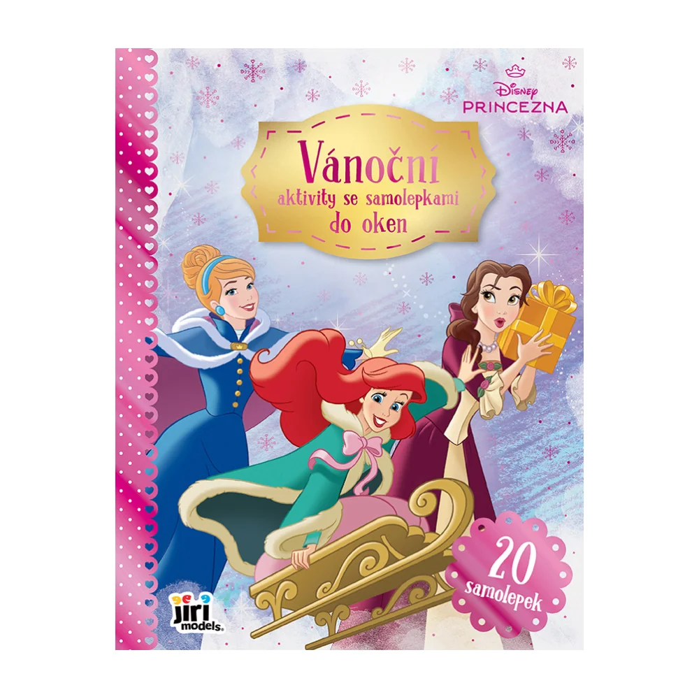JIRI MODELS Vánoční aktivity se samolepkami do oken Princezny 1 ks