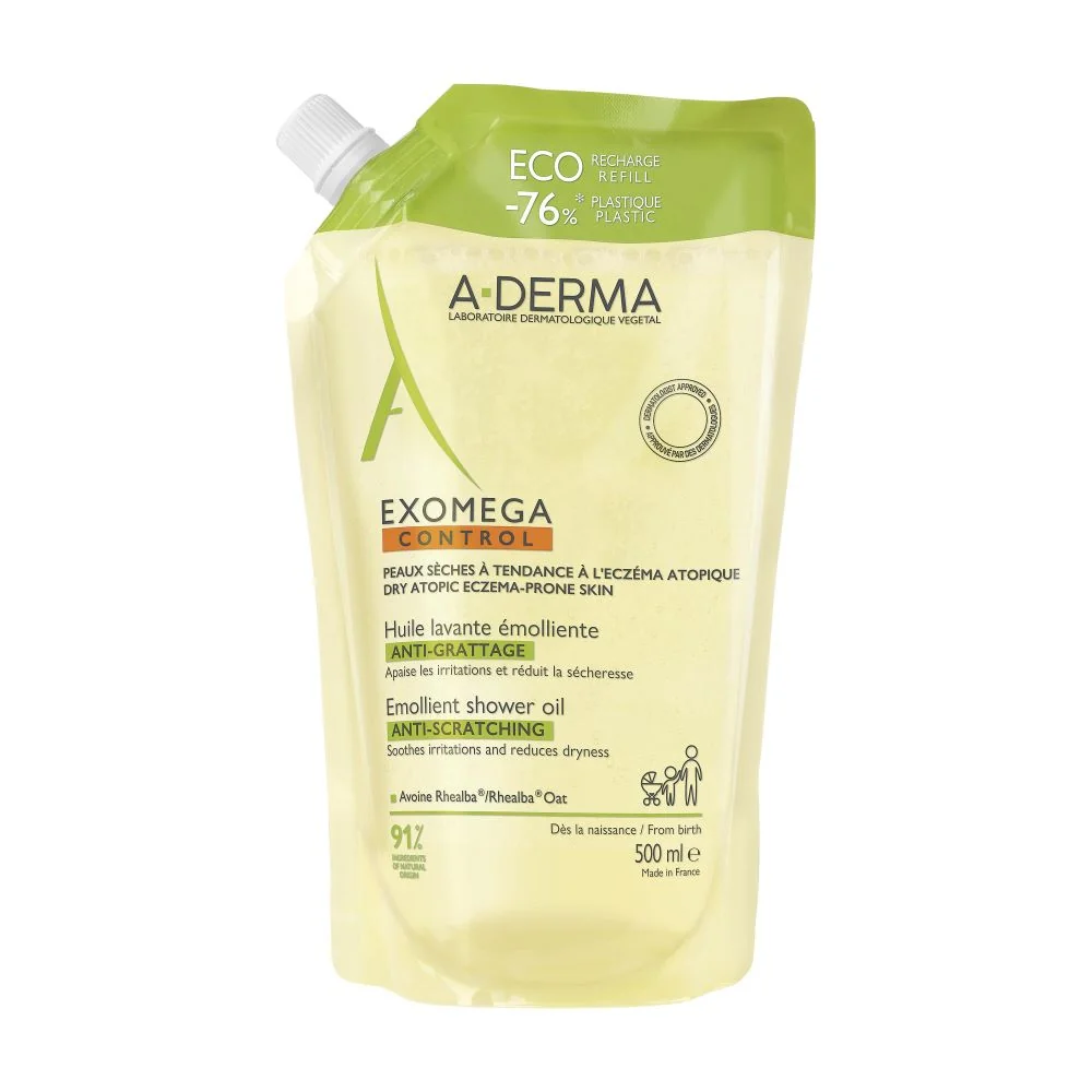 A-Derma Exomega Control Sprchový olej ECO náplň 500 ml