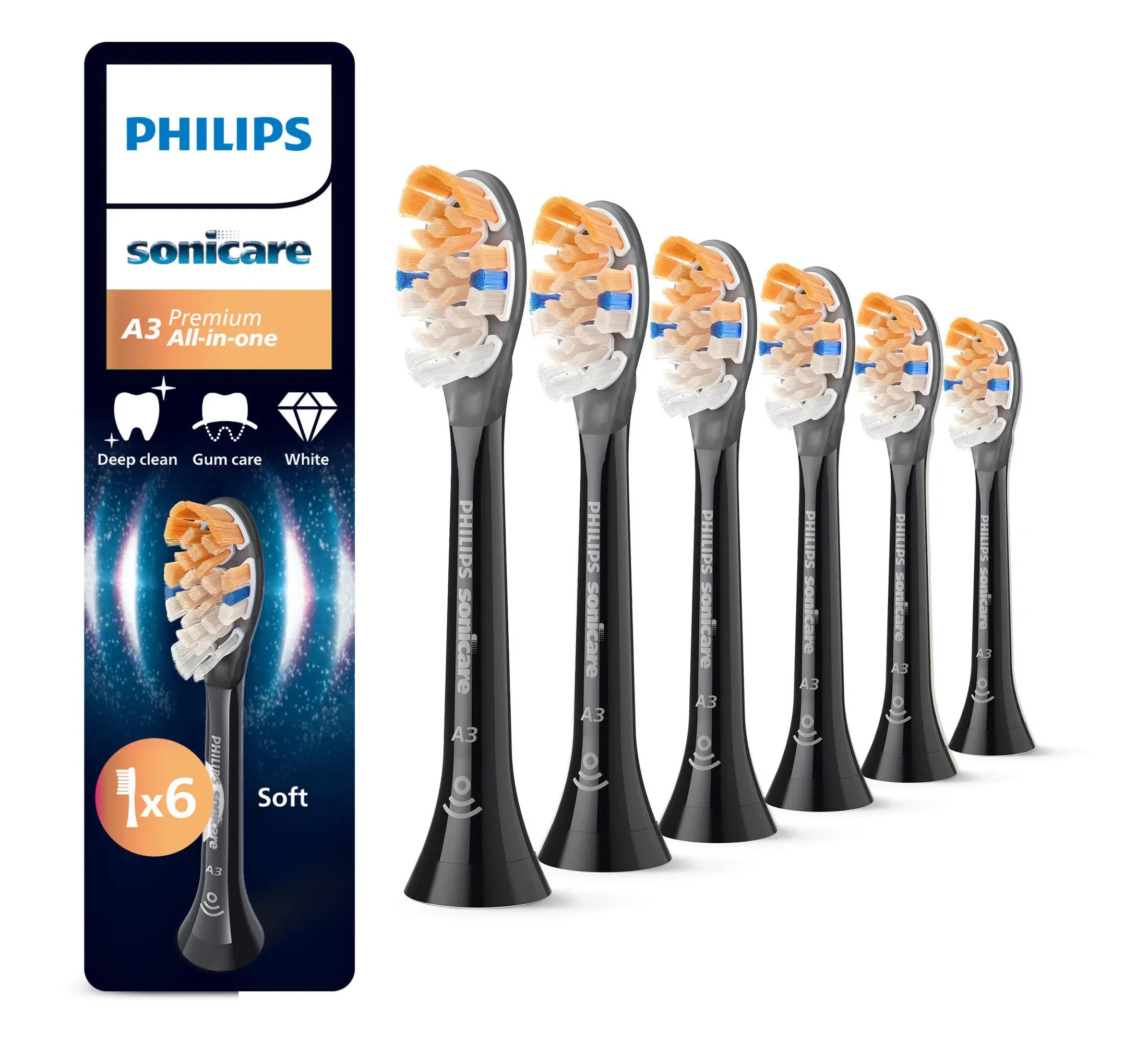 Philips Sonicare Premium All-in-One HX9096/88 náhradní hlavice 6 ks