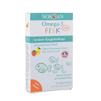 Norsan Omega-3 Fisk žvýkací bonbony 45 ks