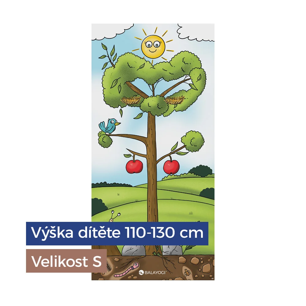 BALAYOGI Podložka na cvičení pro děti vel. S s příručkou