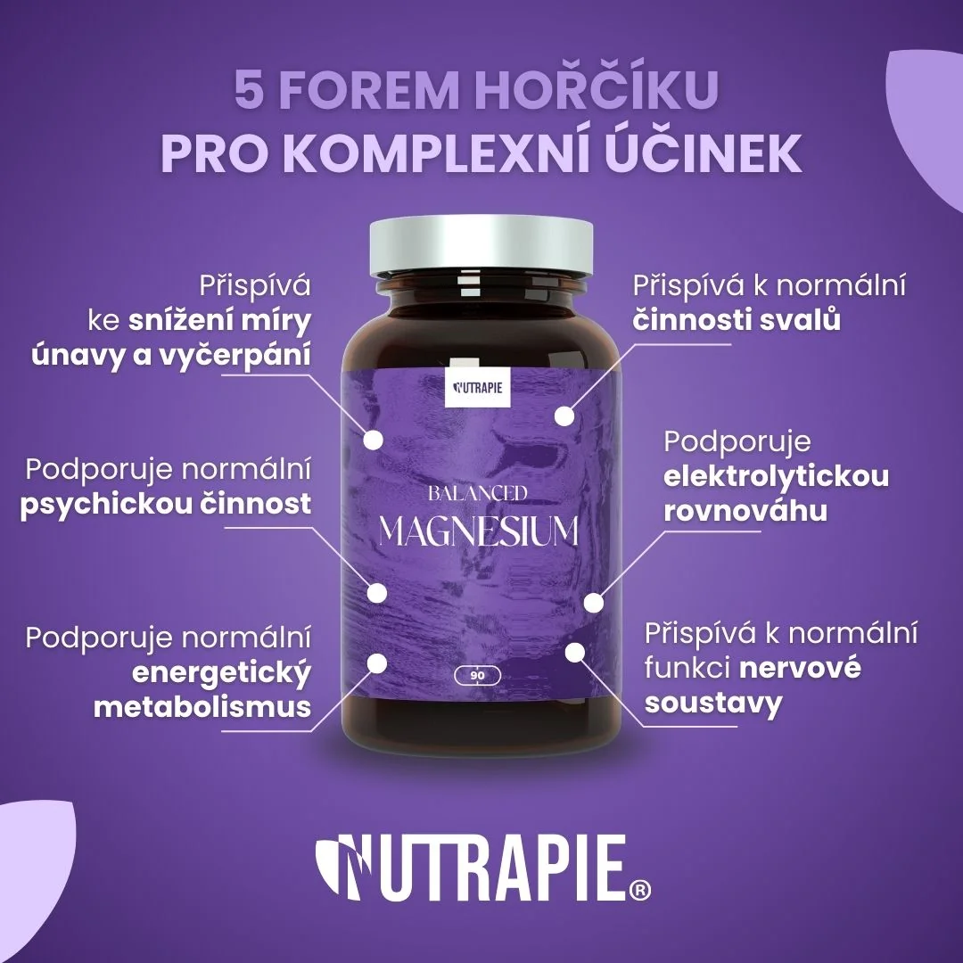 Nutrapie Balanced Magnesium 90 kapslí