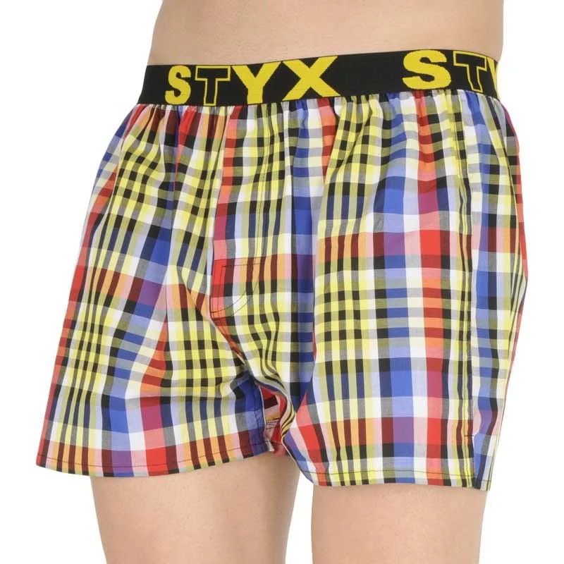Styx Pánské trenky sportovní guma vícebarevné (B833) S