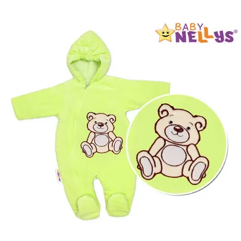 Baby Nellys Kombinézka/overálek Teddy Bear, velikost: 74 - zelená