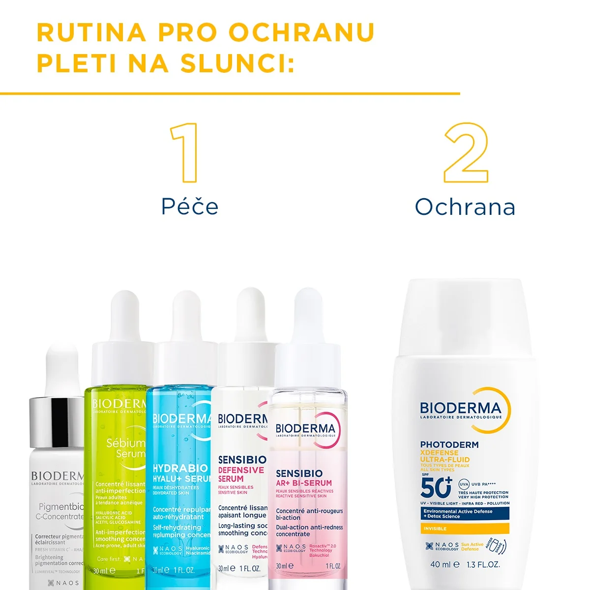 BIODERMA Photoderm XDefense Neviditelná ultrafluidní ochrana SPF50+ 40 ml