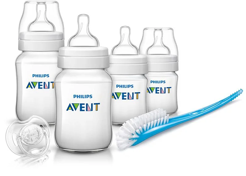 Avent Classic+ Startovací sada 4x láhev + kartáč + šidítko
