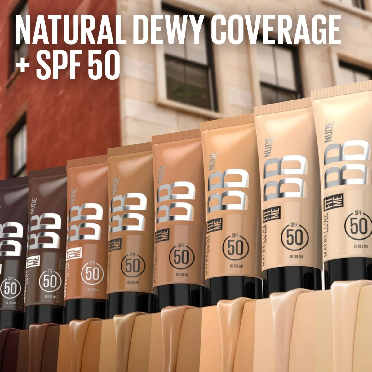 Maybelline Fit me odstín 30 Nude SPF50 BB krém 30 ml