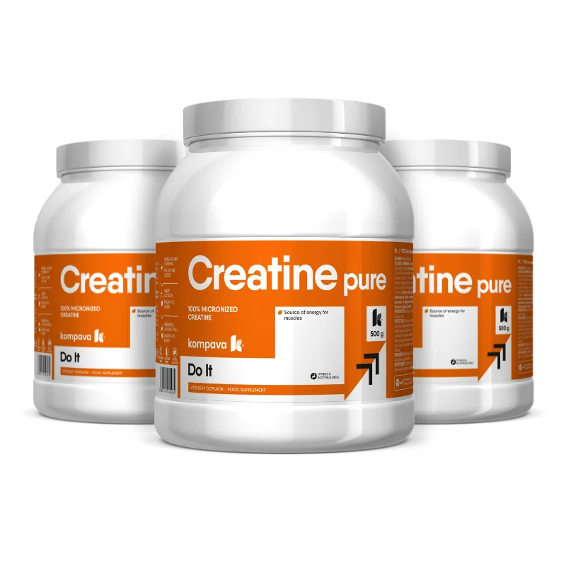 KOMPAVA Kreatin prášek bez příchuti CREATINE PURE 500 g / 100 porcí