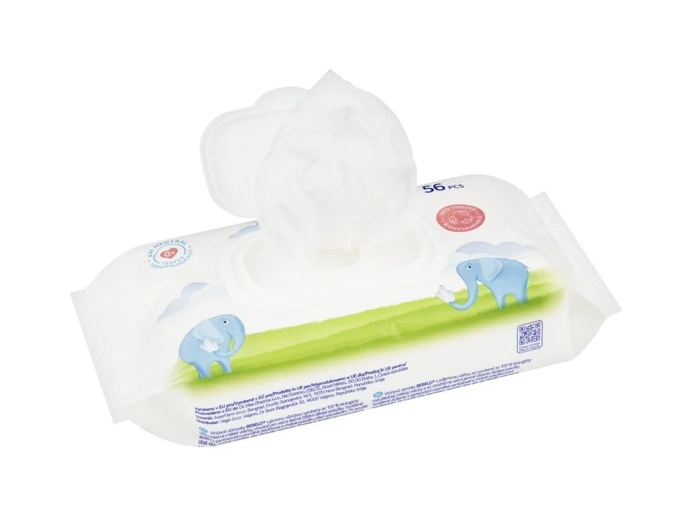 BEBELO Wet Wipes vlhčené ubrousky 56 ks