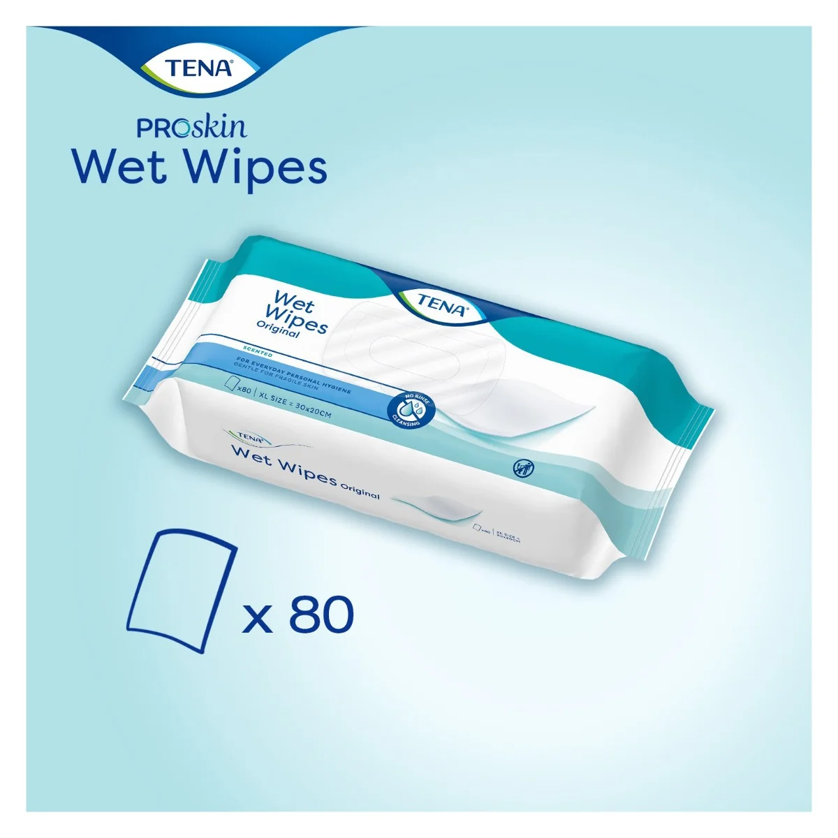 Tena Wet Wipes vlhčené ubrousky 80 ks