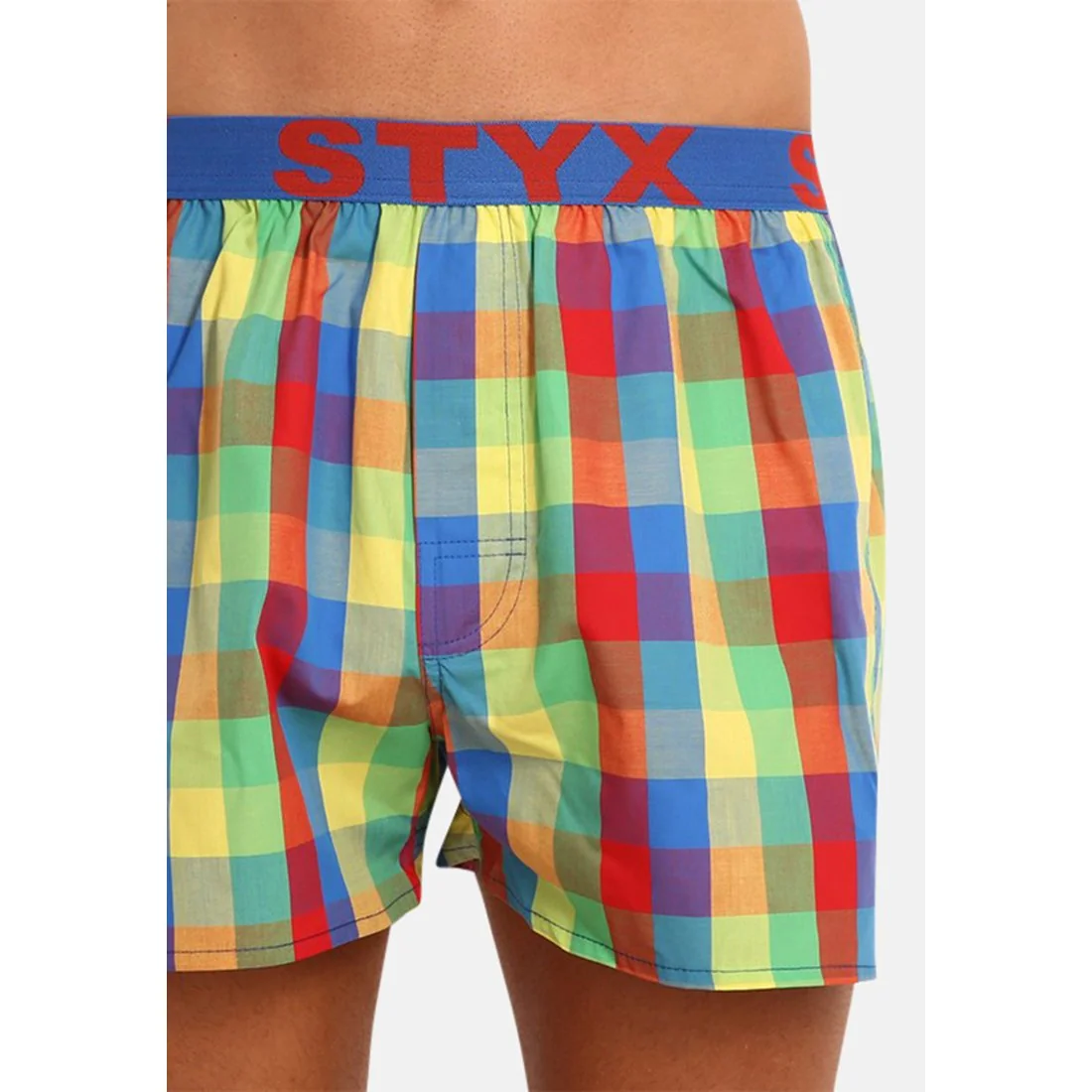 Styx Pánské trenky sportovní guma vícebarevné (B925) XL