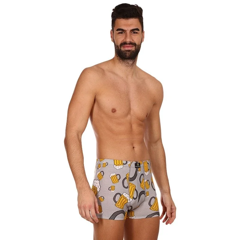 VoXX Pánské boxerky vícebarevné (Kevin-beer/big light grey) M