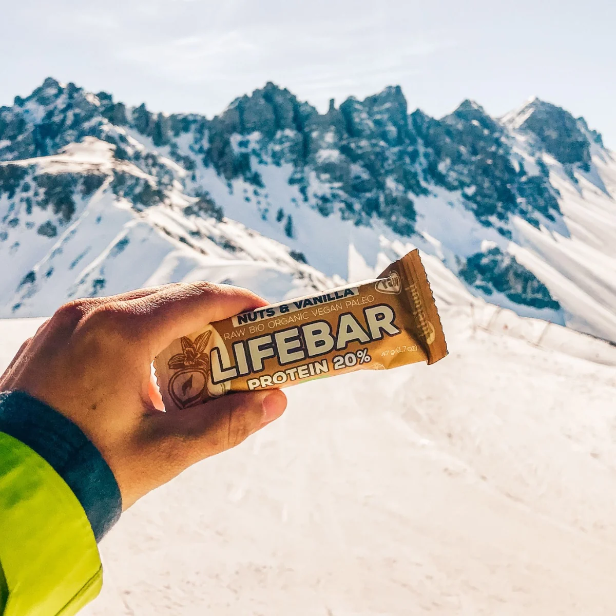 LifeFood Lifebar Protein tyčinka Nuts&Vanilla BIO 47 g