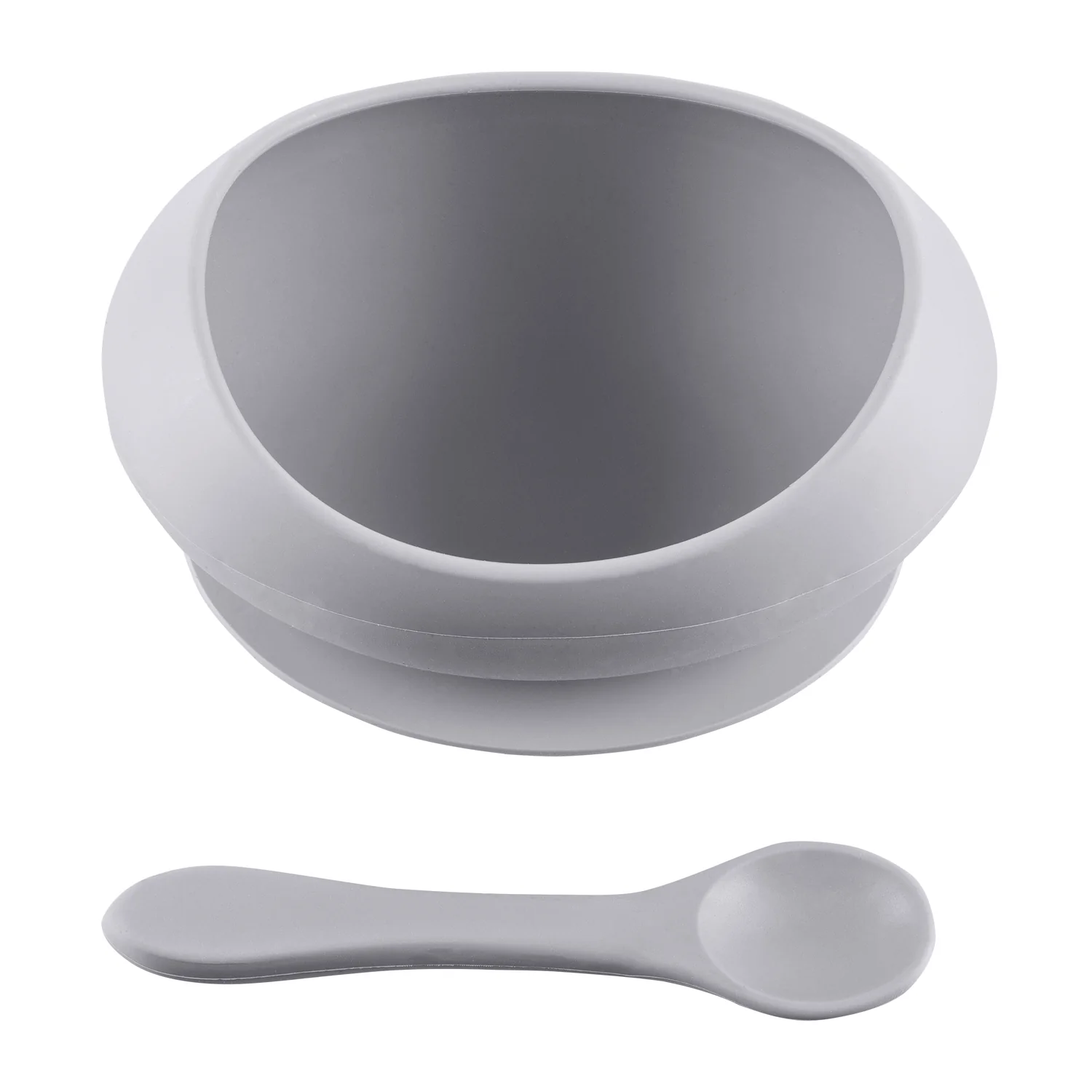 Zopa Silikonová miska se zvýšenými okraji a přísavkou, Dove Grey 1