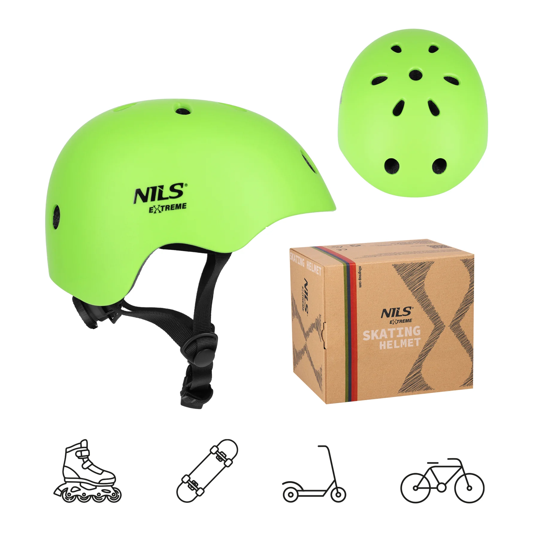 NILS EXTREME Helma MT301 zelená Velikost: XS(48-52cm)