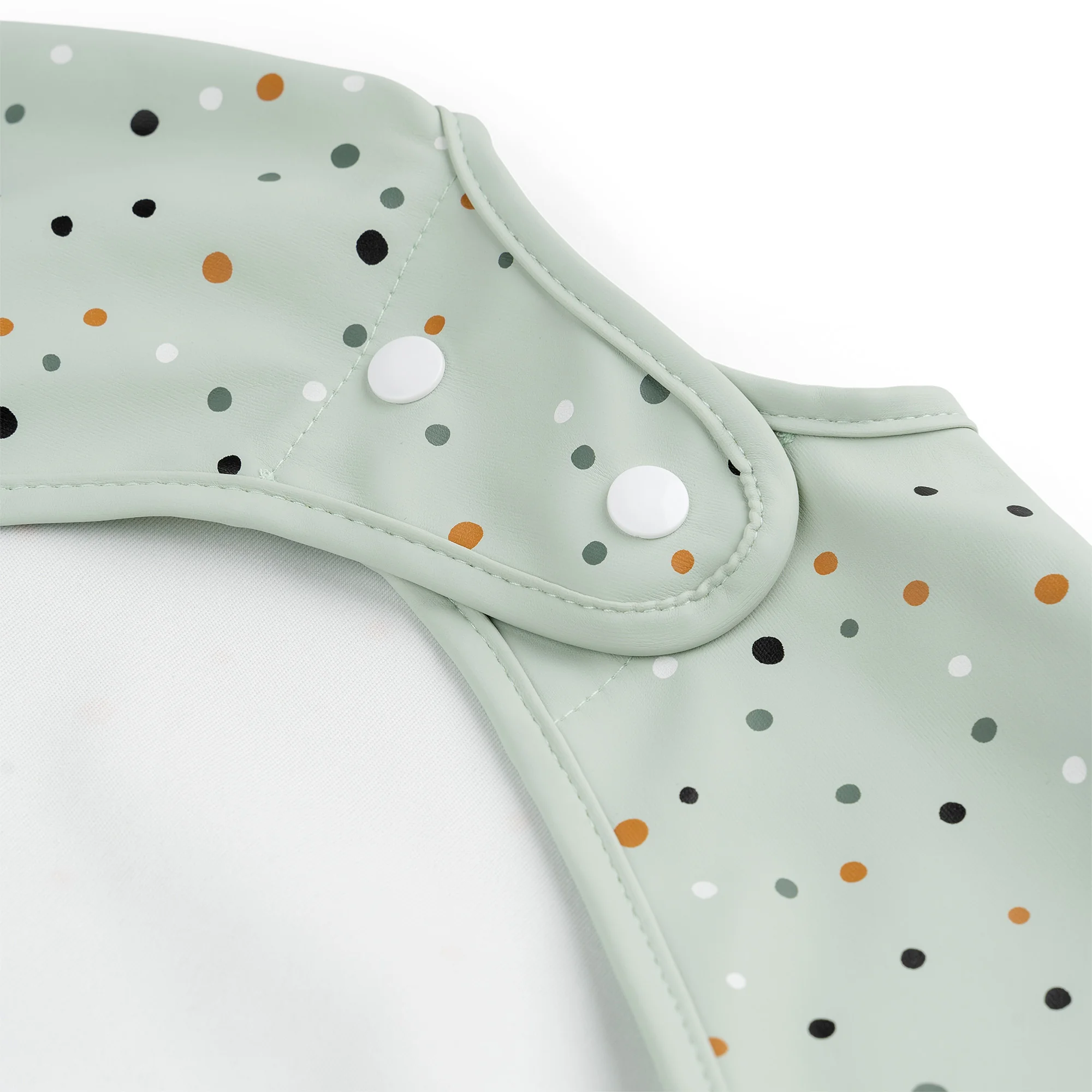 Done by Deer bryndáček s rukávy a kapsou Happy dots, zelený